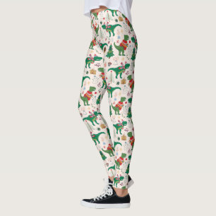 Dinosaurussen in Truien Kerstpatroon Leggings