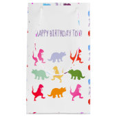 Dinosaurussen Jongen partij Vlaggen Custom Klein Cadeauzakje (Voorkant)
