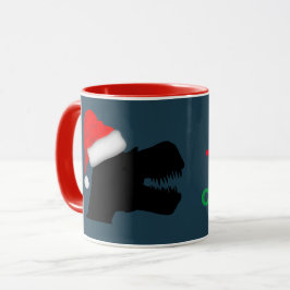 Dinosaurussen: kerstMok met T-Rex-Afbeelding Mok