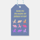 Dinosaurussen Kinder aangepaste geschenk Labels Cadeaulabel (Achterkant)
