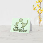 Dinosaurussen Kleine Broer Blank Kaart (Gele Bloem)