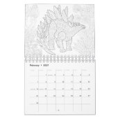 Dinosaurussen, kleurpaden kalender (Feb 2027)