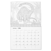 Dinosaurussen, kleurpaden kalender (Jan 2026)