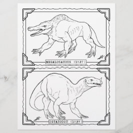 Dinosaurussen - Kleurplaat.