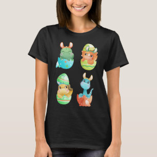 Dinosaurussen komen uit van Paaseieren  T-shirt