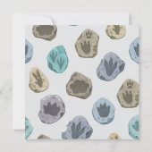 Dinosaurussen kruisen, T-rex Baby shower Kaart (Achterkant)