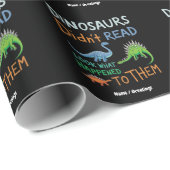 Dinosaurussen lazen geen boeken, kijk wat er gebeu cadeaupapier (Rol Hoek)