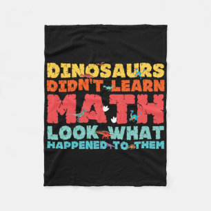 Dinosaurussen leerden geen wiskunde Leuke wiskunde Fleece Deken