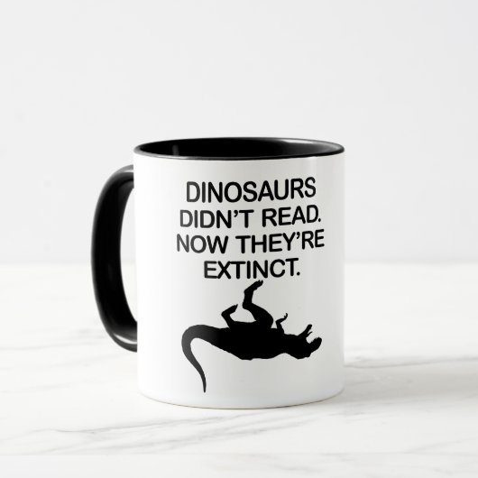 DINOSAURUSSEN LEZEN NIET. NU ZIJN ZE UITGESTORVEN. MOK (Voorkant links)