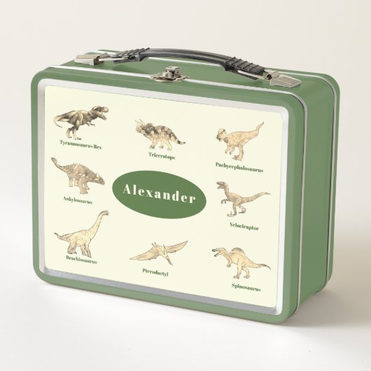 Dinosaurussen met namen School gepersonaliseerd (Voorkant)