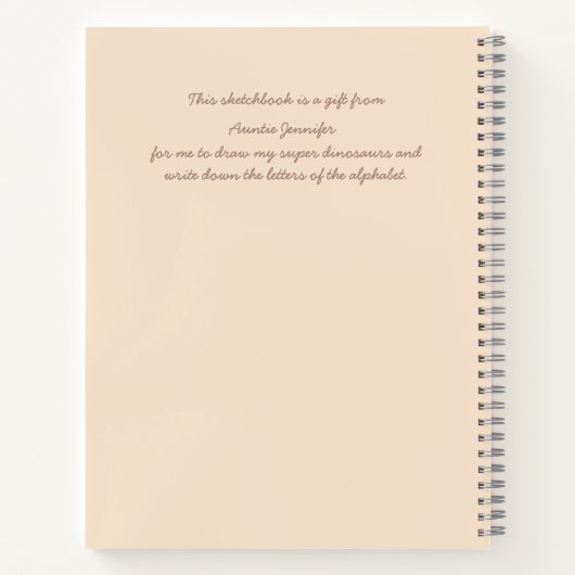 Dinosaurussen (Nederlands) Notitieboek (Achterkant)