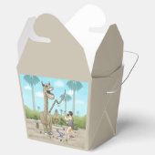 Dinosaurussen ontmoeten het stenen tijdperk bedankdoosjes (Geopend)