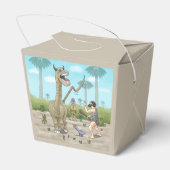 Dinosaurussen ontmoeten het stenen tijdperk bedankdoosjes (Achterkant)