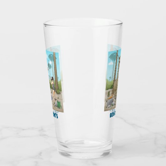 Dinosaurussen ontmoeten het stenen tijdperk glas (Links)