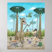 Dinosaurussen ontmoeten het stenen tijdperk poster (Voorkant)