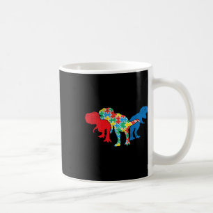 Dinosaurussen Puzzel Dino Autisme Bewustzijn ASL M Koffiemok