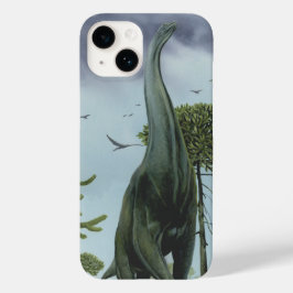  dinosaurussen, Sauroposeidon met vogels die vlieg Case-Mate iPhone 14 Hoesje