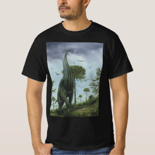 dinosaurussen, Sauroposeidon met vogels die vlieg T-shirt