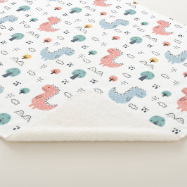 Dinosaurussen. Sherpa Blanket Deken