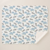 Dinosaurussen. Sherpa Blanket Deken (Voorkant (horizontaal))