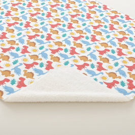 Dinosaurussen. Sherpa Blanket Deken
