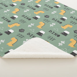 Dinosaurussen. Sherpa Blanket Deken