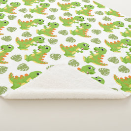 Dinosaurussen. Sherpa Blanket Sherpa Deken