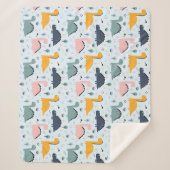 Dinosaurussen. Sherpa Blanket Sherpa Deken (Voorkant)