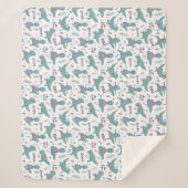 Dinosaurussen. Sherpa Blanket Sherpa Deken (Voorkant)