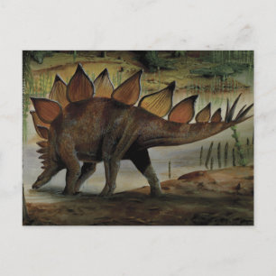 dinosaurussen, Stegosaurus, staart met pieken Briefkaart