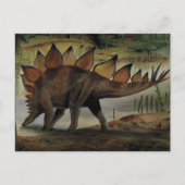  dinosaurussen, Stegosaurus, staart met pieken Briefkaart (Voorkant)