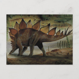  dinosaurussen, Stegosaurus, staart met pieken Briefkaart