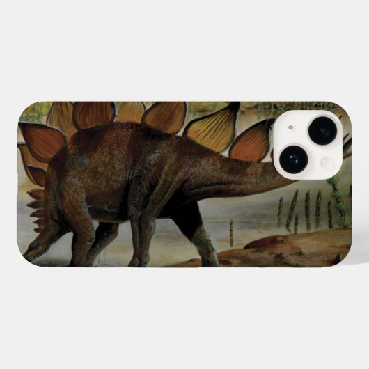  dinosaurussen, Stegosaurus, staart met pieken Case-Mate iPhone Case (Achterkant (horizontaal))