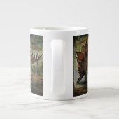  dinosaurussen, Stegosaurus, staart met pieken Grote Koffiekop (Achterkant)