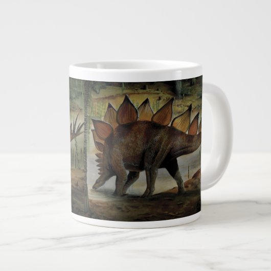  dinosaurussen, Stegosaurus, staart met pieken Grote Koffiekop (Voorkant rechts)