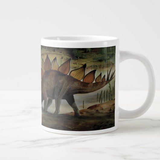  dinosaurussen, Stegosaurus, staart met pieken Grote Koffiekop (Rechts)