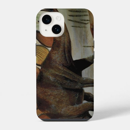 dinosaurussen, Stegosaurus, staart met pieken iPhone Hoesje (Achterkant)