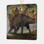  dinosaurussen, Stegosaurus, staart met pieken Keramisch Ornament (Links)