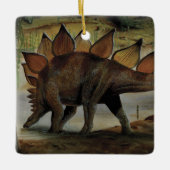  dinosaurussen, Stegosaurus, staart met pieken Keramisch Ornament (Voorkant)