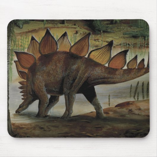  dinosaurussen, Stegosaurus, staart met pieken Muismat (Voorkant)