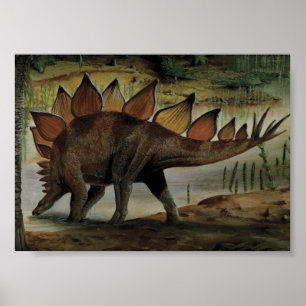 dinosaurussen, Stegosaurus, staart met pieken Poster