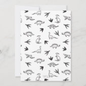 Dinosaurussen Stomp Chomp Roar Birthday Party, elk Kaart (Achterkant)