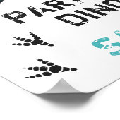 Dinosaurussen Stomp Chomp Roar Birthday Party, elk Poster (Hoek)