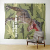 Dinosaurussen T Rex patroon Jurassic achtergrond Wandkleed (In Situ (horizontaal))