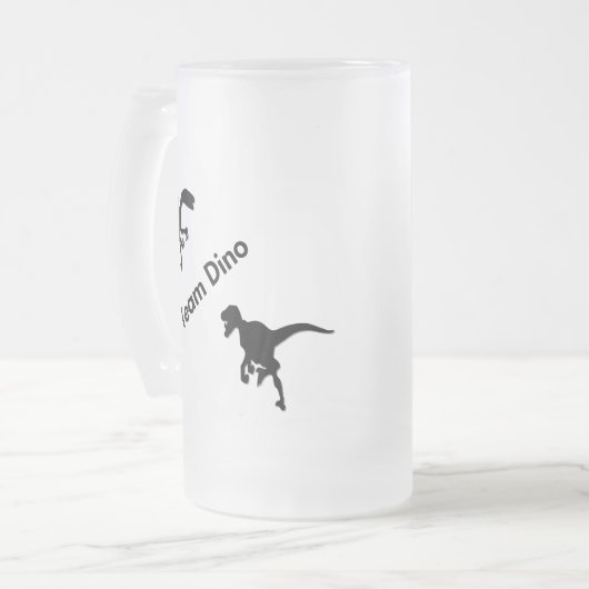 Dinosaurussen Team Dino Matglas Bierpul (Voorkant links)