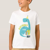 Dinosaurussen thema verjaardag t-shirt (Voorkant)