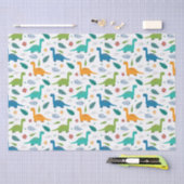 Dinosaurussen. Tissuepapier (Craft)