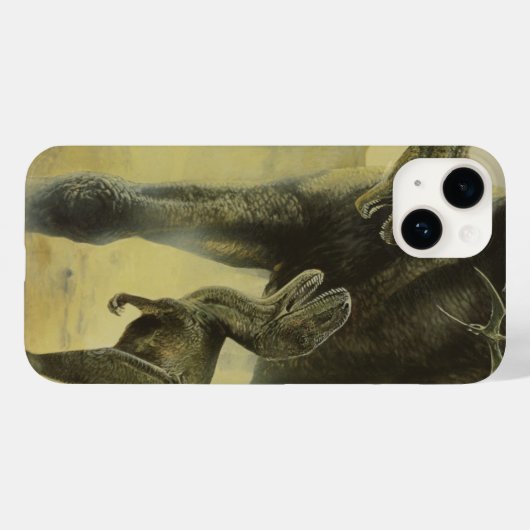 dinosaurussen, Torvosaurus en Brachiosaurus Case-Mate iPhone Case (Achterkant (horizontaal))