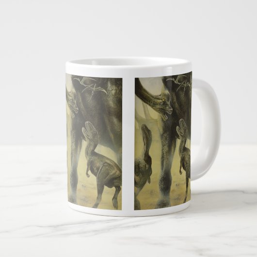  dinosaurussen, Torvosaurus en Brachiosaurus Grote Koffiekop (Voorkant rechts)