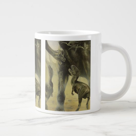  dinosaurussen, Torvosaurus en Brachiosaurus Grote Koffiekop (Rechts)
